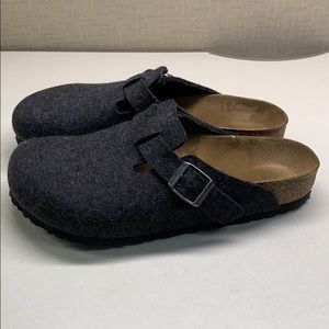 Birkenstock Boston Anthracite Wool 40